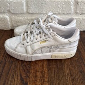 Women's Puma White Sneakers, 8.5